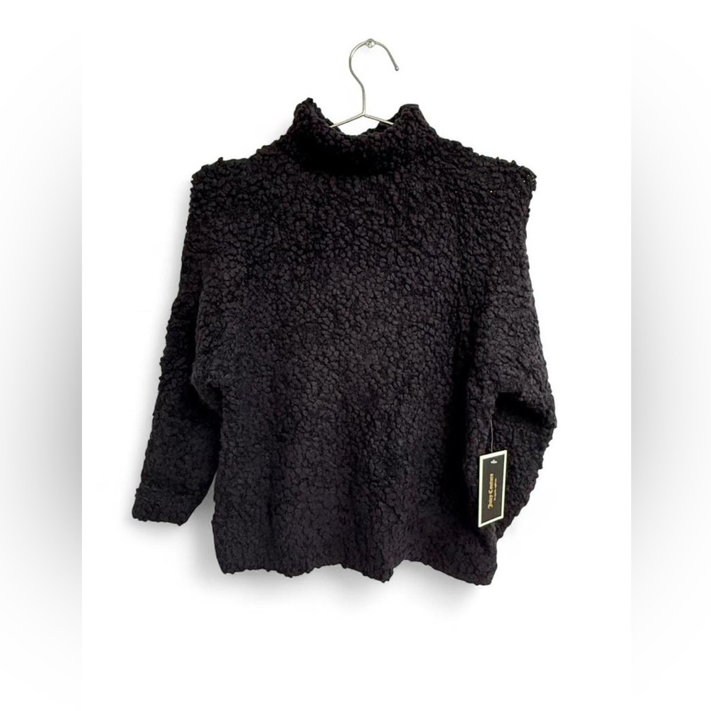 Juicy Couture black funnel neck sweater